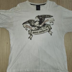 Avirex White T-Shirt with Eagle Graphic